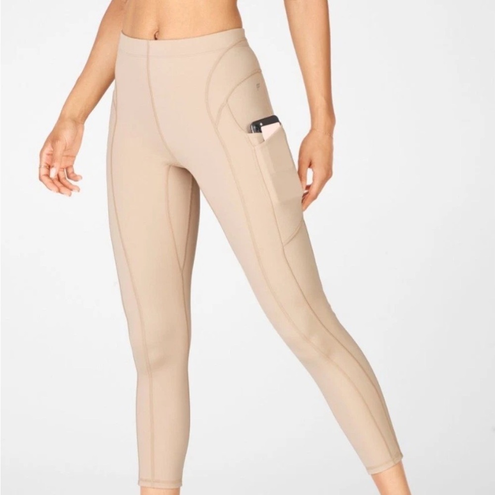 Fabletics Beige Pocket Leggings